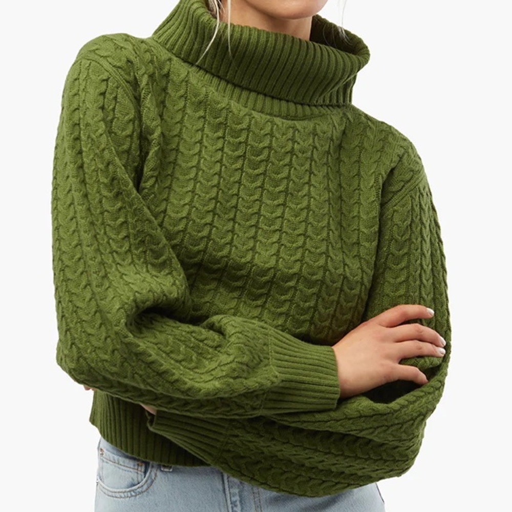 WEWOREWHAT CABLE SWEATER
